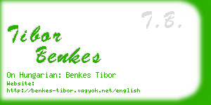 tibor benkes business card